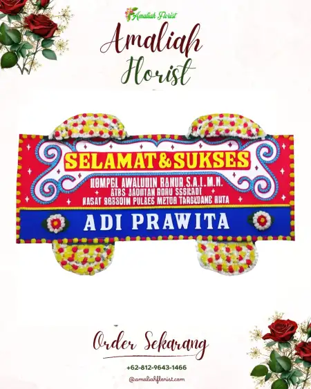 Papan Bunga Ucapan Selamat Malang